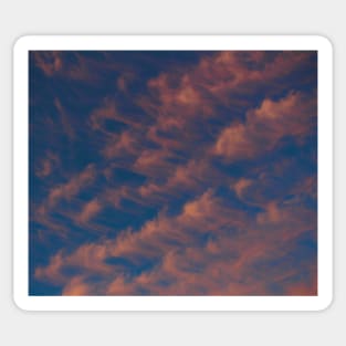 clouds sunset summer evening aesthetic photography blue orange Sticker